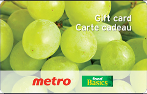 Metro / Food Basics Gift Cards